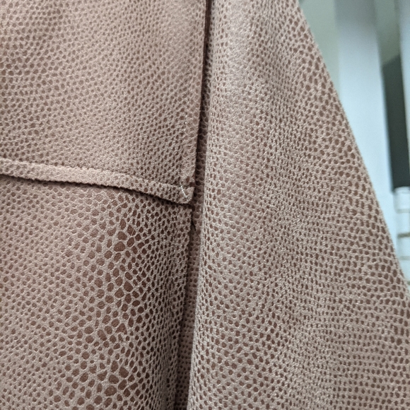 Chico's Scuba Suede Jacket Desert Tan - Picture 5 of 13